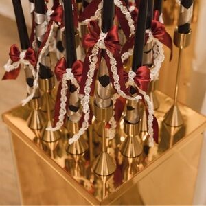 Gold Candle Holders (6pcs)